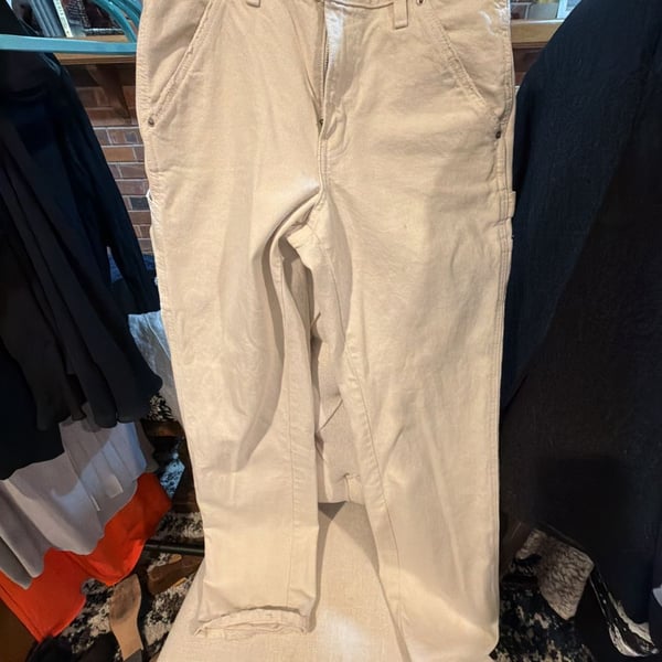 BDG Urban Outfitters Beige Canvas Carpenter Pants Utility Jeans