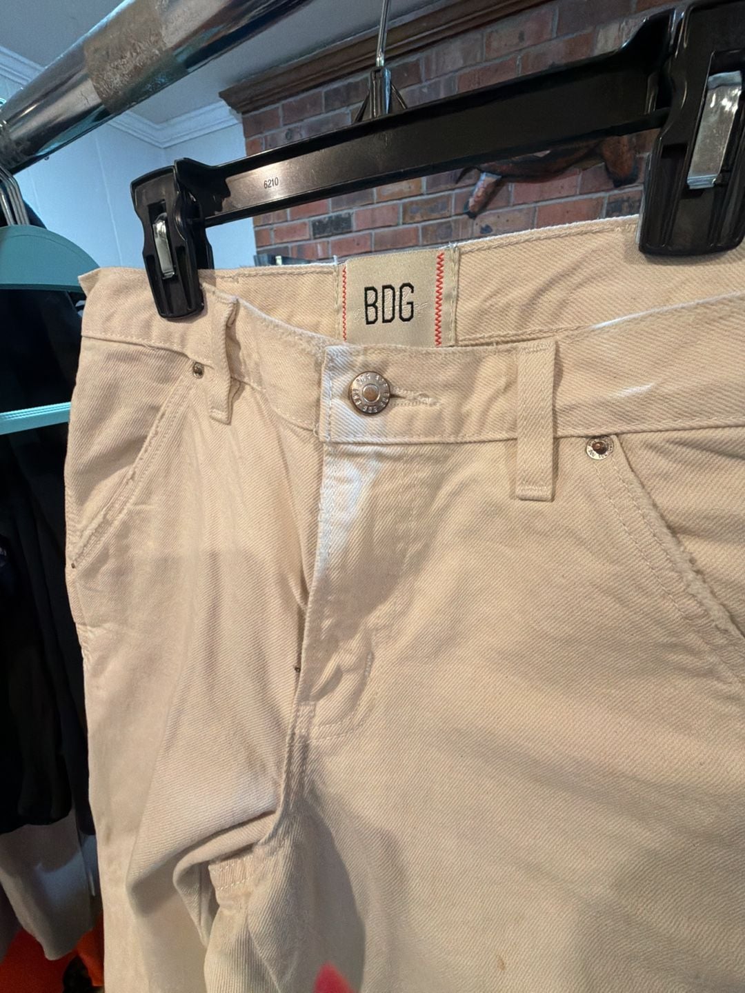 BDG Urban Outfitters Beige Canvas Carpenter Pants Utility Jeans 3