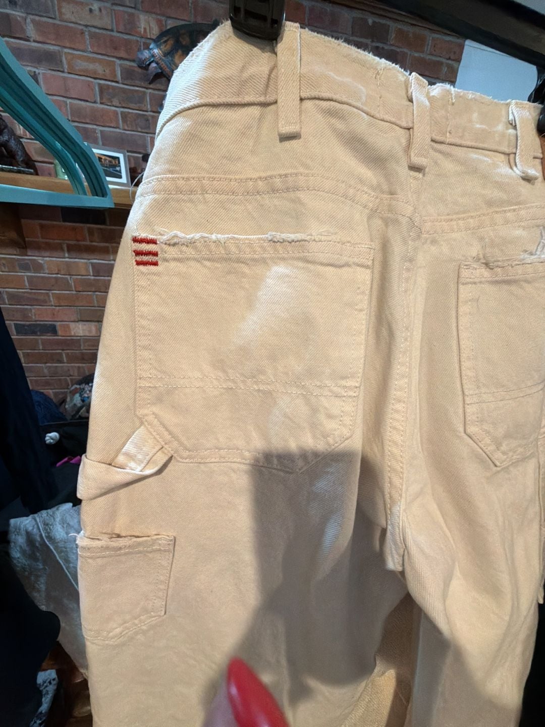 BDG Urban Outfitters Beige Canvas Carpenter Pants Utility Jeans 5