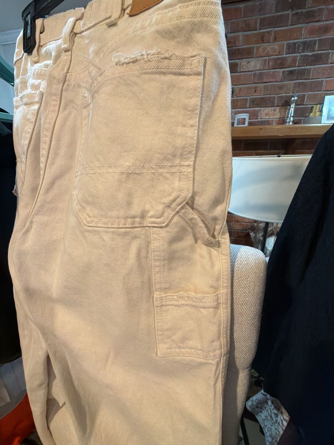 BDG Urban Outfitters Beige Canvas Carpenter Pants Utility Jeans 7