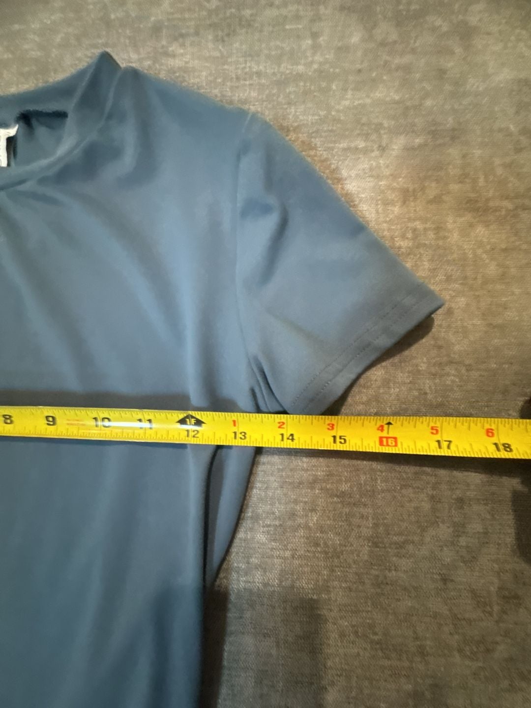 Yogincos Blue Short Sleeve Crew Neck Yoga Crop Buttery Soft T-Shirt Size Small 4