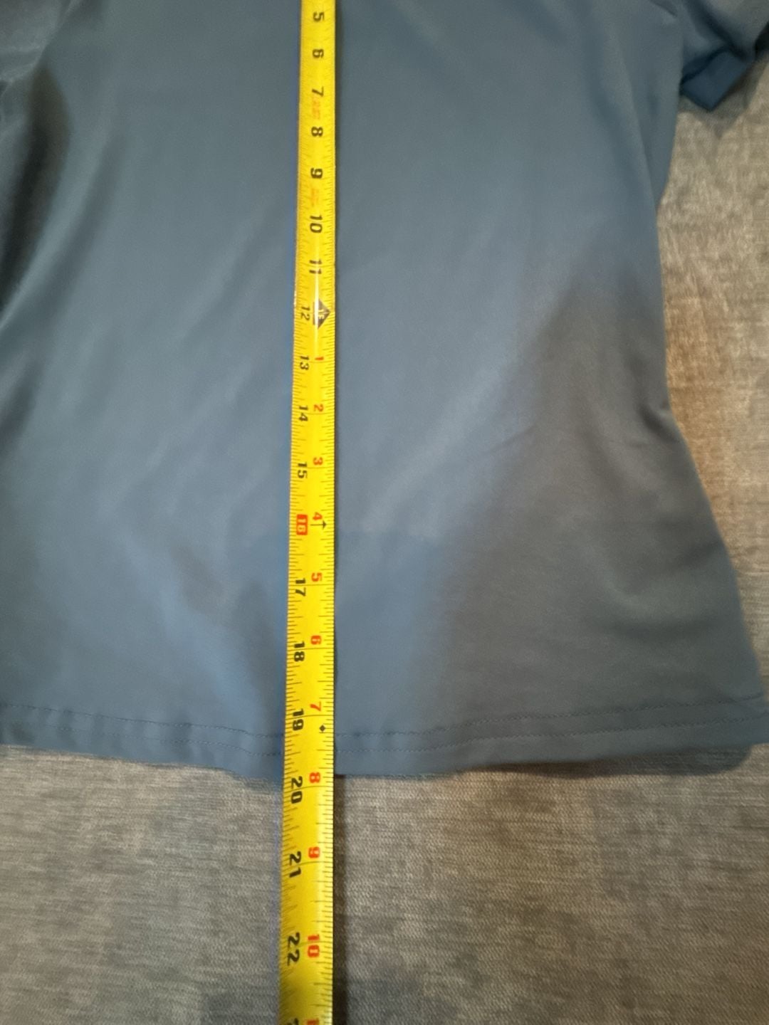 Yogincos Blue Short Sleeve Crew Neck Yoga Crop Buttery Soft T-Shirt Size Small 6