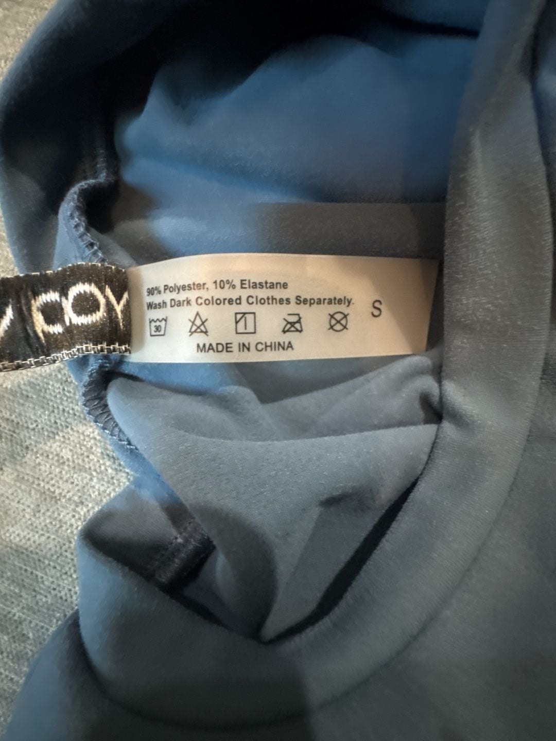 Yogincos Blue Short Sleeve Crew Neck Yoga Crop Buttery Soft T-Shirt Size Small 8