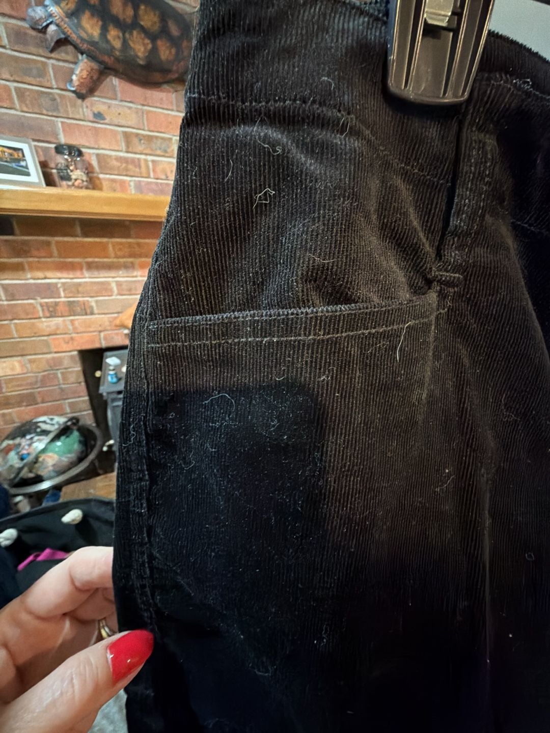 Vince Women's Black Corduroy Cargo Pants Size 10 5