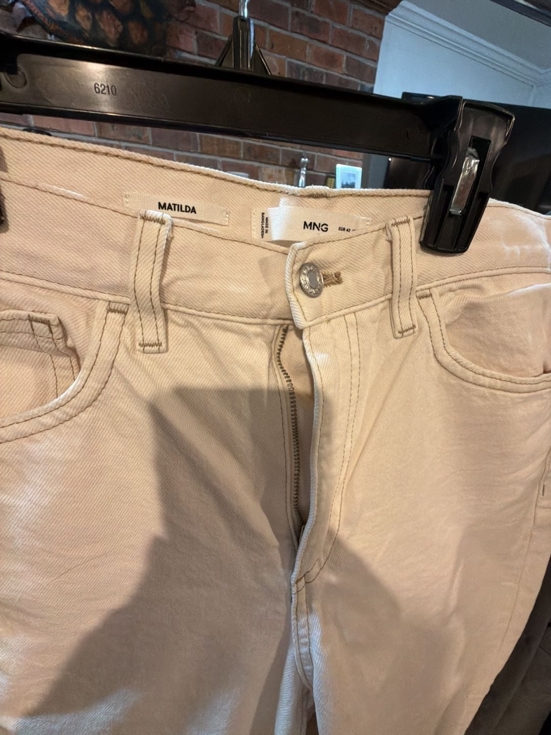 Mango Matilda Ecru Denim Jeans 2