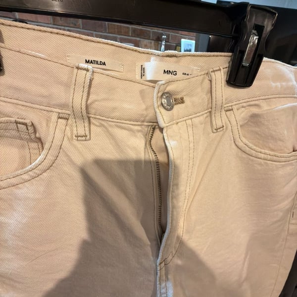 Mango Matilda Ecru Denim Jeans