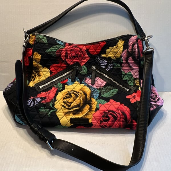 Vera Bradley Havana Rose Vivian Hobo Bag