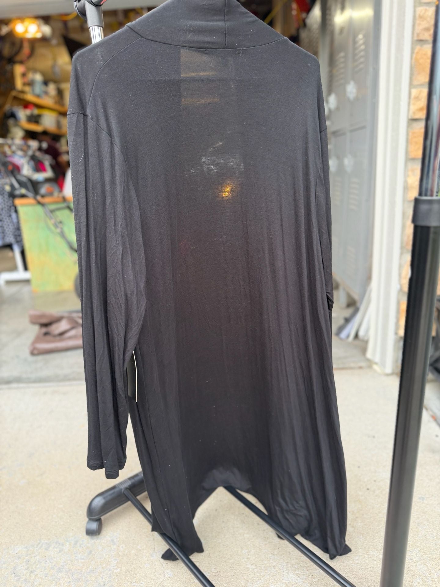 Always Indigo Black Long Sleeve Duster Cardigan Plus Size 3X 3