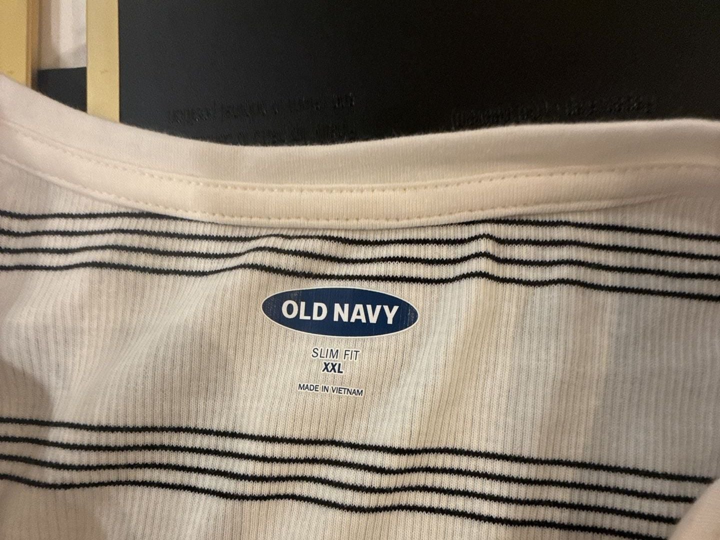Old Navy Slim Fit Striped Long Sleeve Tee XXL-0140 3