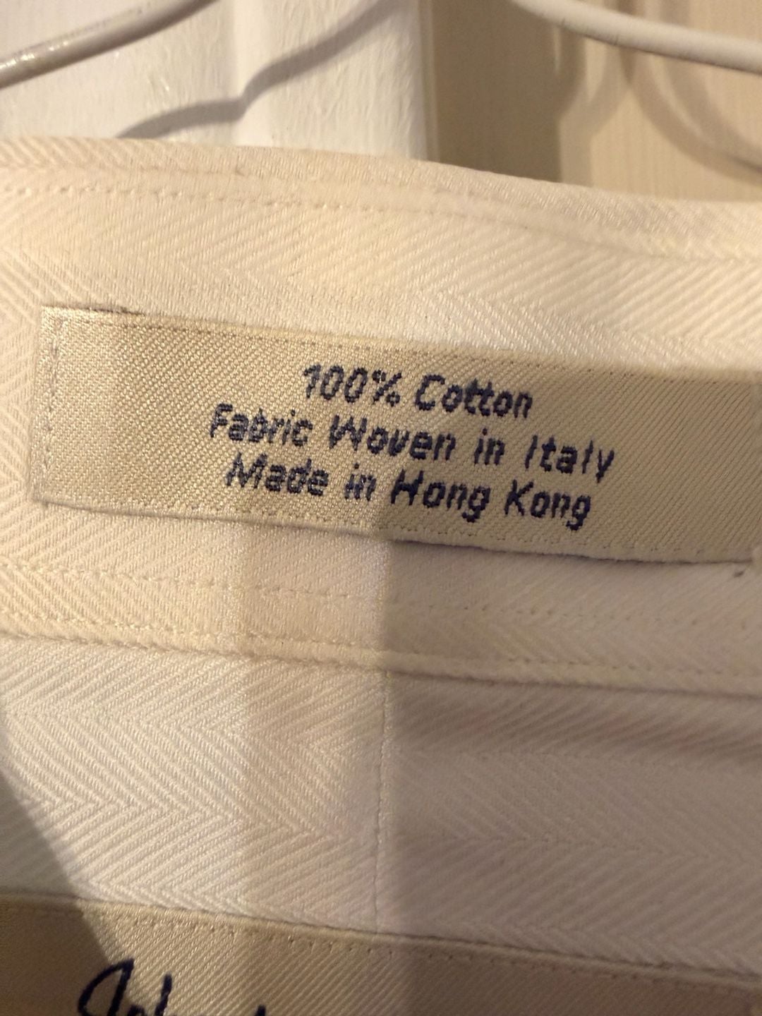 John W. Nordstrom White Tailored Fit Dress Shirt Size 16.5-34 4