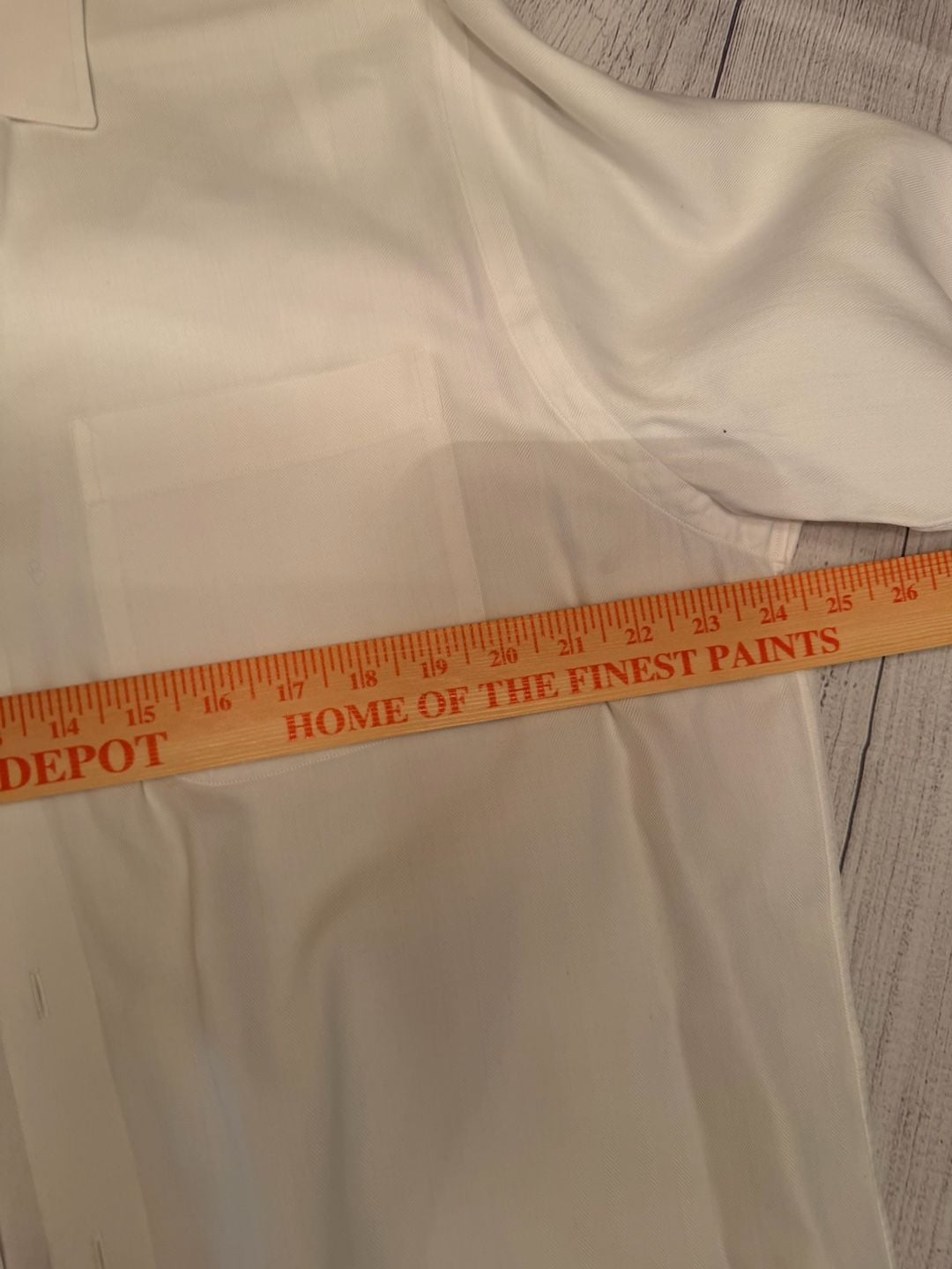 John W. Nordstrom White Tailored Fit Dress Shirt Size 16.5-34 10