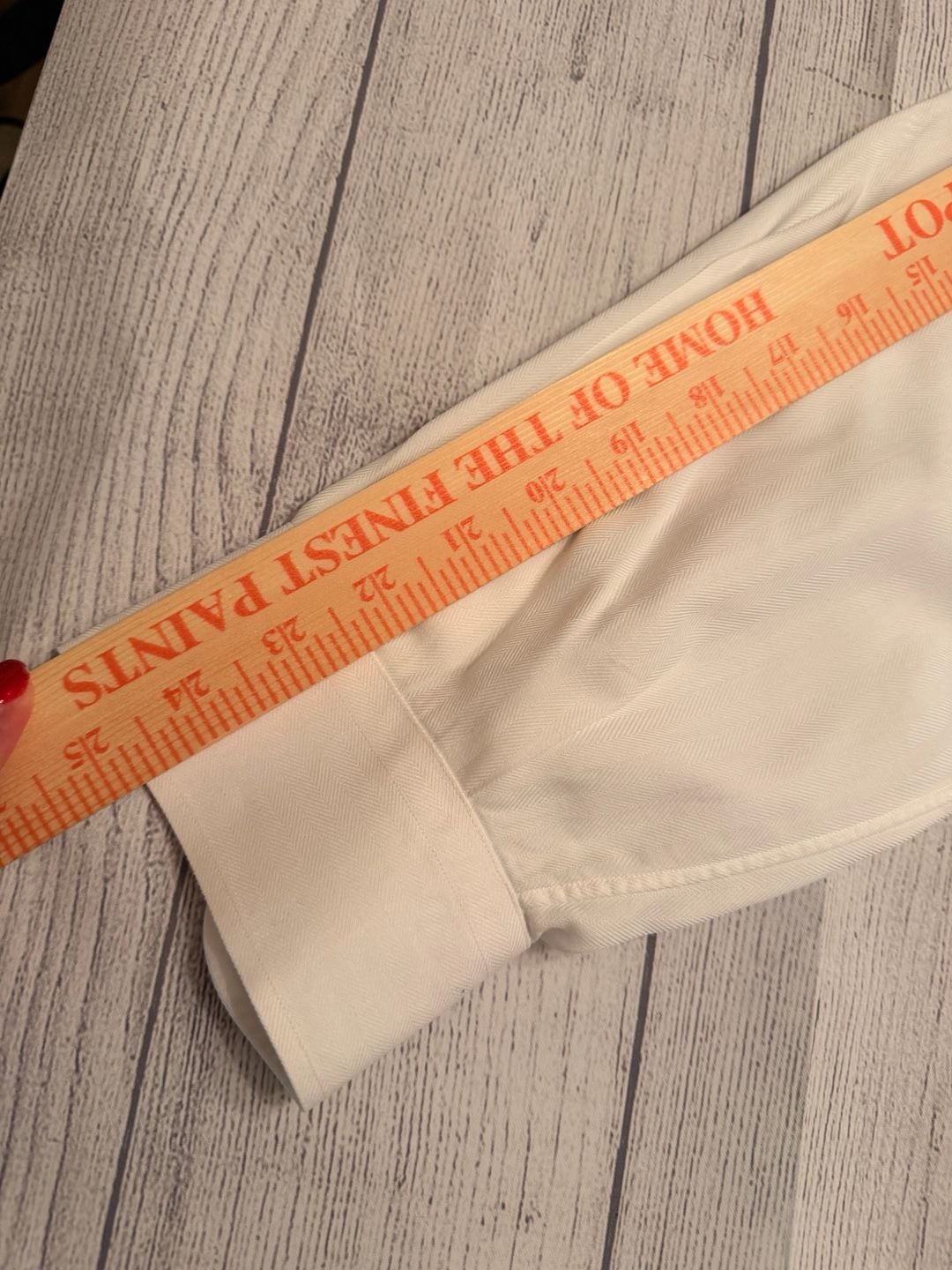 John W. Nordstrom White Tailored Fit Dress Shirt Size 16.5-34 11