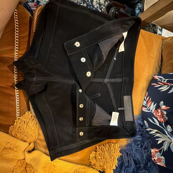 Rag & Bone Black Suede Shorts Size 26