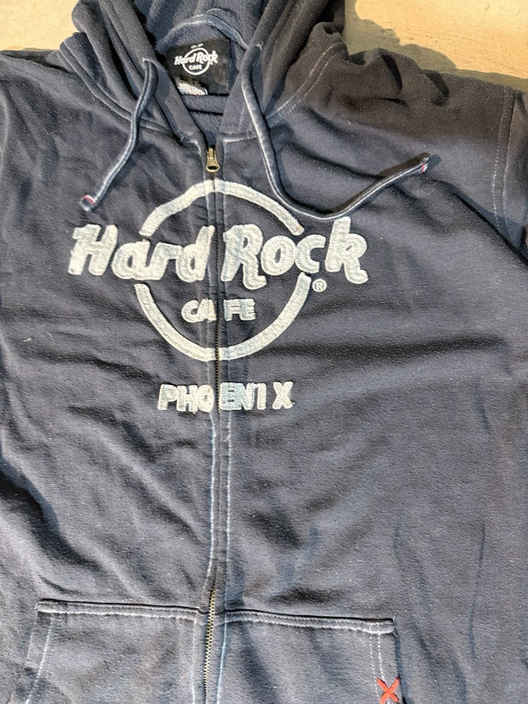 Hard Rock Cafe Phoenix Full Zip Hoodie Black Men's XXL 4