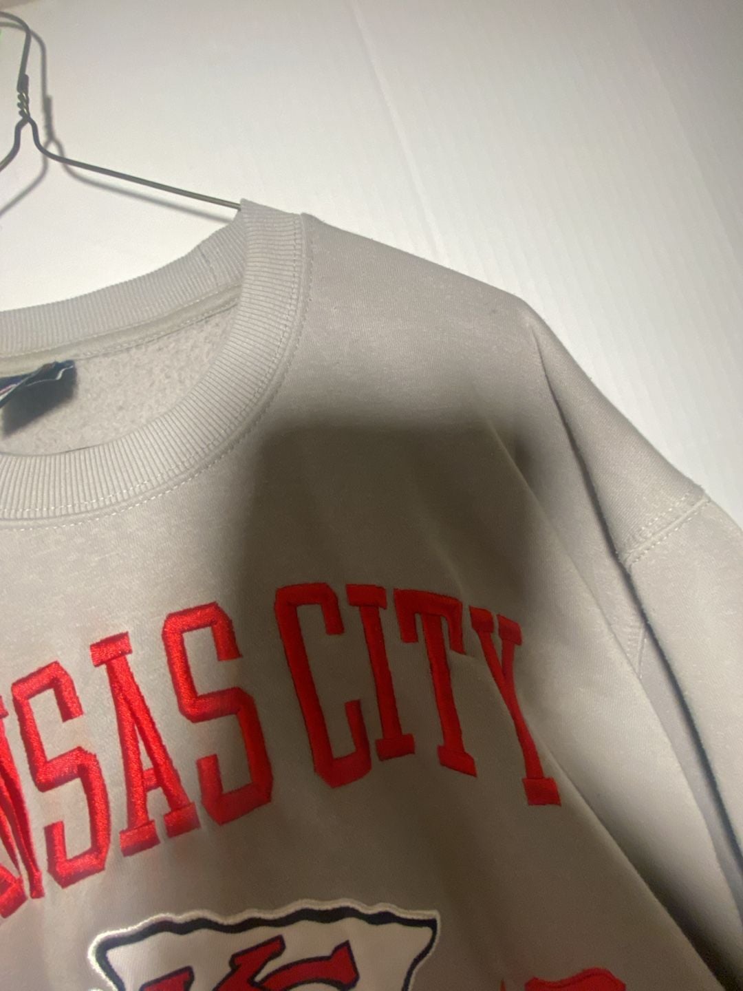 Ultra Game NFL Kansas City Chiefs Grey Crewneck Sweatshirt Men’s XL 5