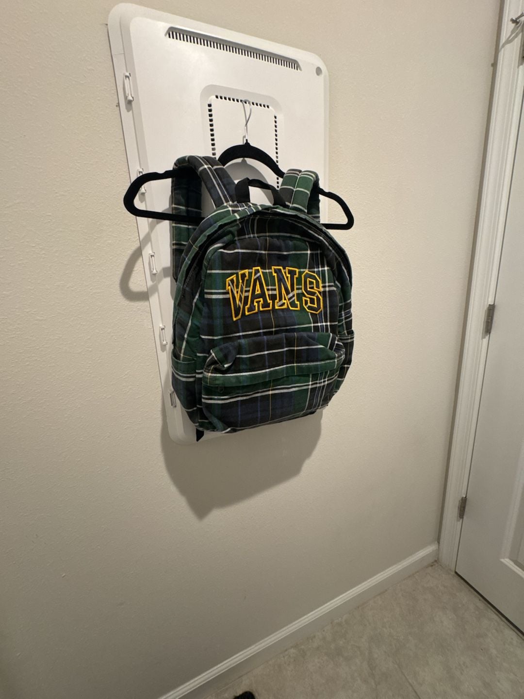 Vans Old Skool Pine Forest Plaid Mini Backpack Green 2