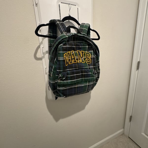 Vans Old Skool Pine Forest Plaid Mini Backpack Green