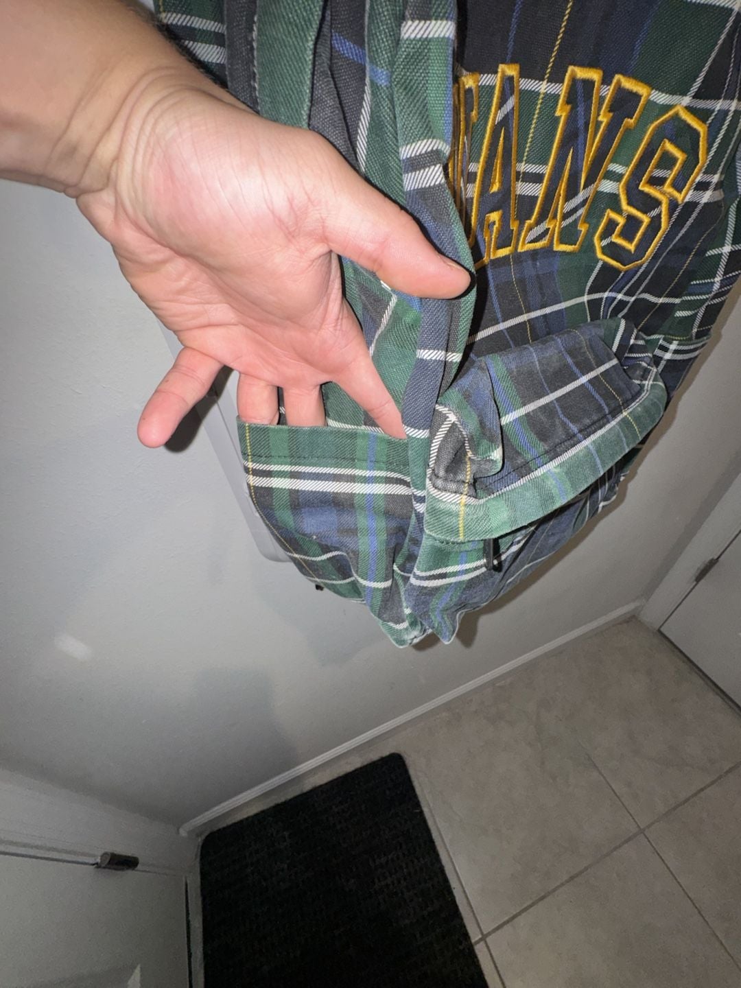 Vans Old Skool Pine Forest Plaid Mini Backpack Green 5