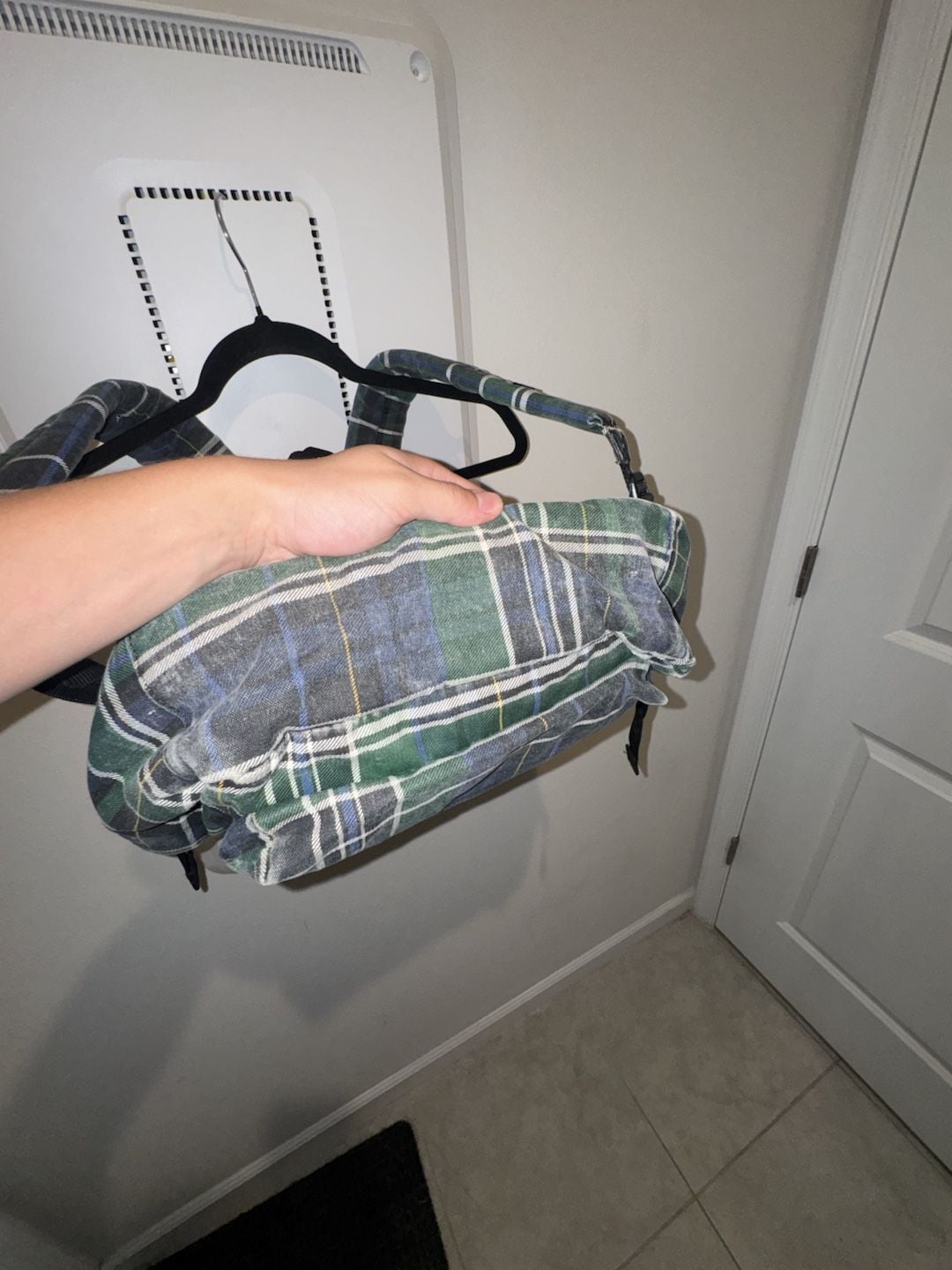 Vans Old Skool Pine Forest Plaid Mini Backpack Green 10