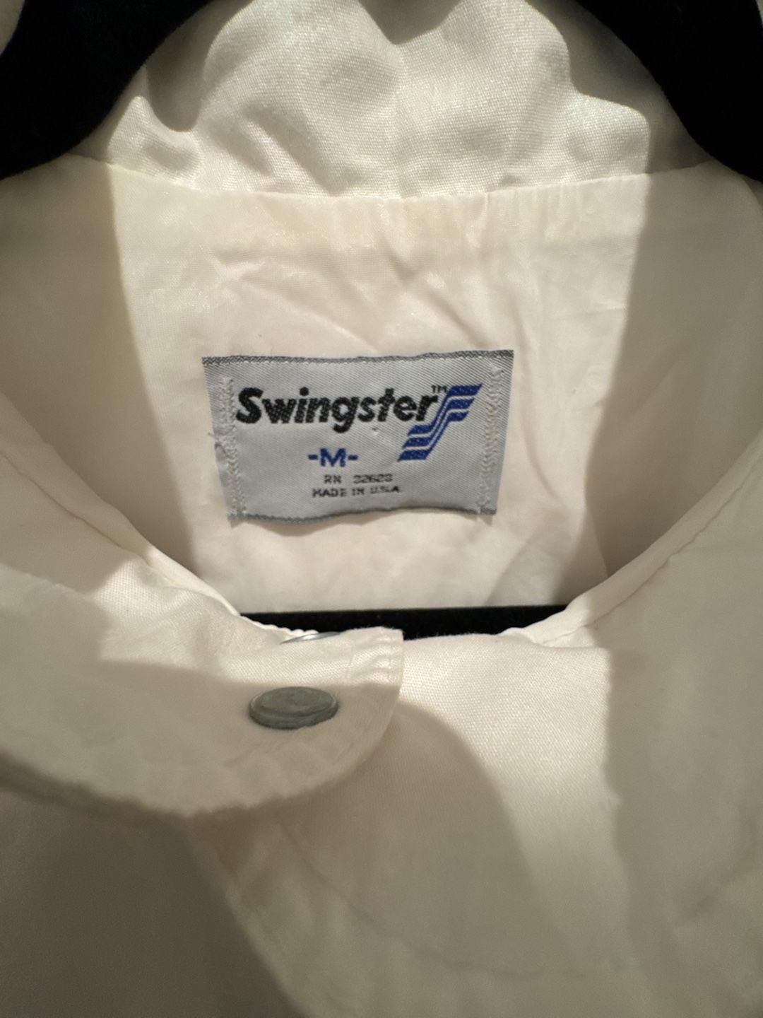Vintage Swingster New York Yankees White Full-Zip Jacket Medium Made in USA 5