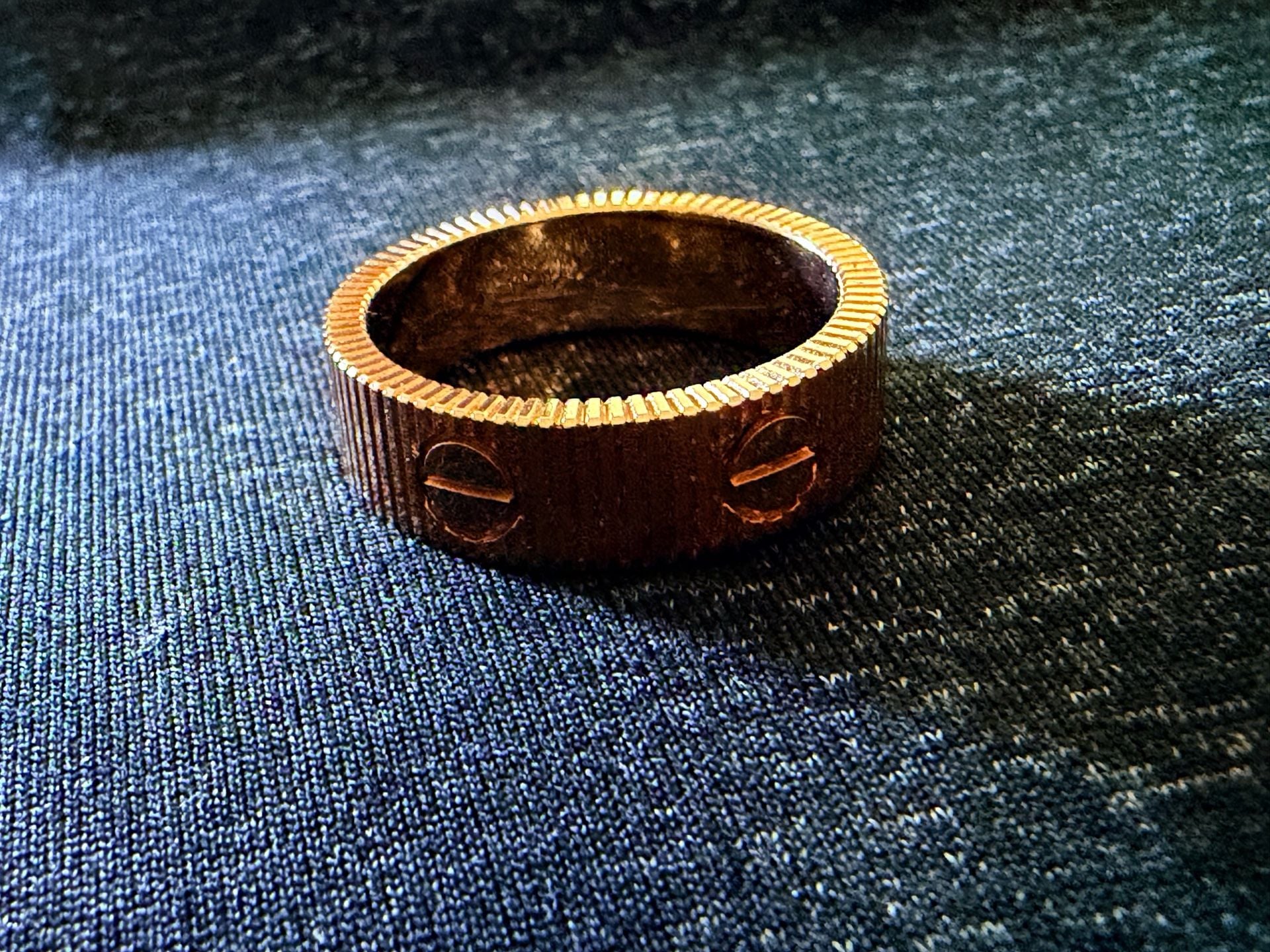 18K Rose Gold Men’s Ring S 11. Brand New 2