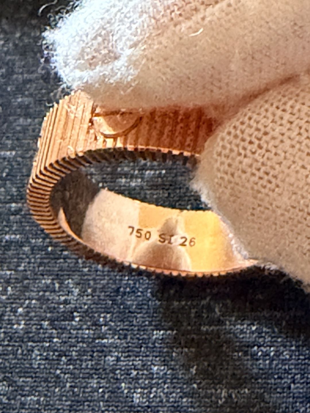 18K Rose Gold Men’s Ring S 11. Brand New 4