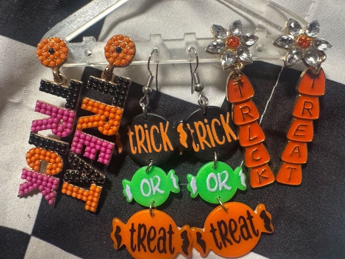 Halloween Trick Or Treat Statement Earrings Set 1
