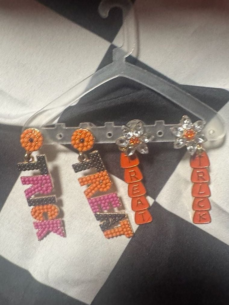 Halloween Trick Or Treat Statement Earrings Set 4