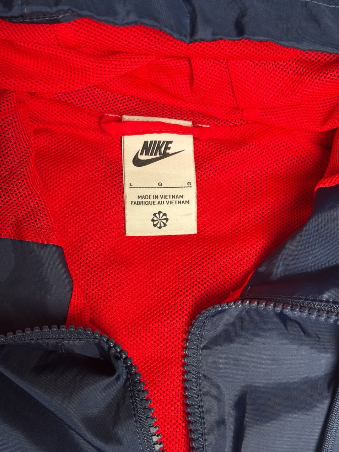 Nike The Windrunner Colorblock Hooded Windbreaker Jacket Red Blue Size L 1223 6