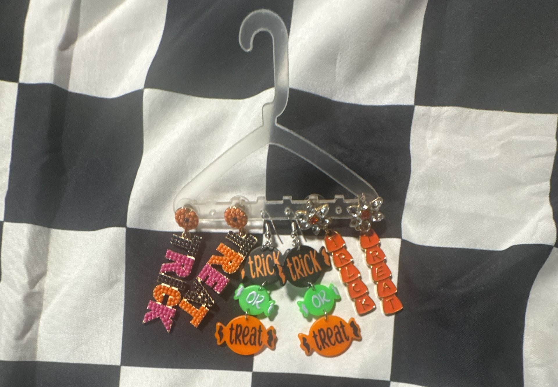 Halloween Trick Or Treat Statement Earrings Set 6