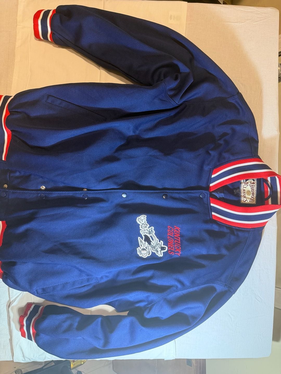Hardwood Classics Kentucky Colonels NBA Throwback Bomber Jacket Size 3XL 2
