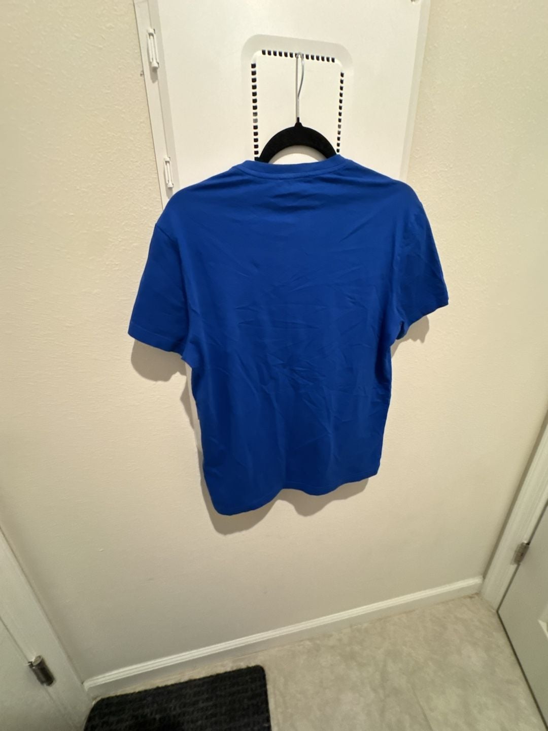 Cavalli Class Roberto Cavalli Blue Cheetah Logo Graphic T-Shirt Size L 7
