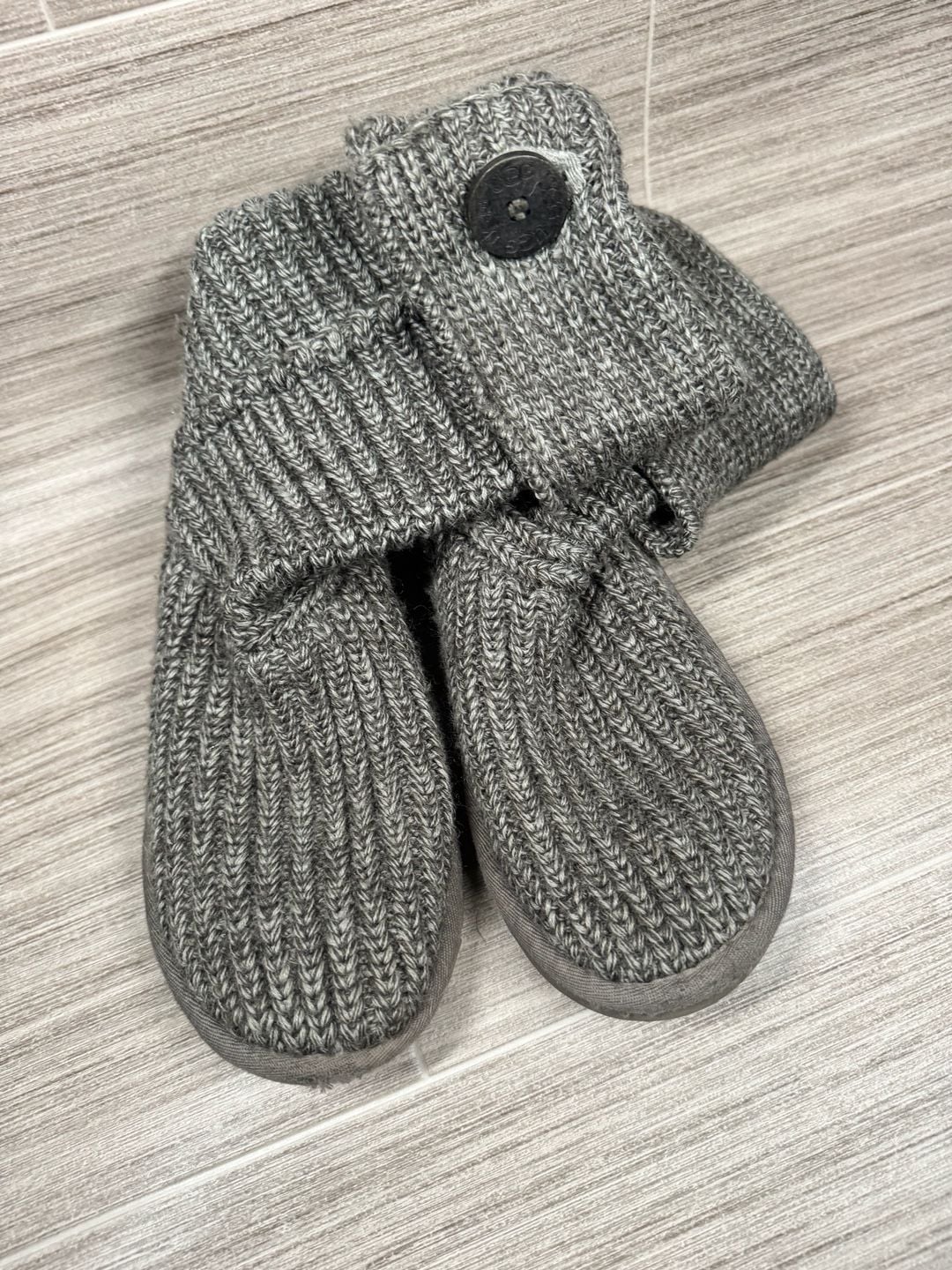 UGG Classic Cardy Gray Knit Wool with Buttons 3