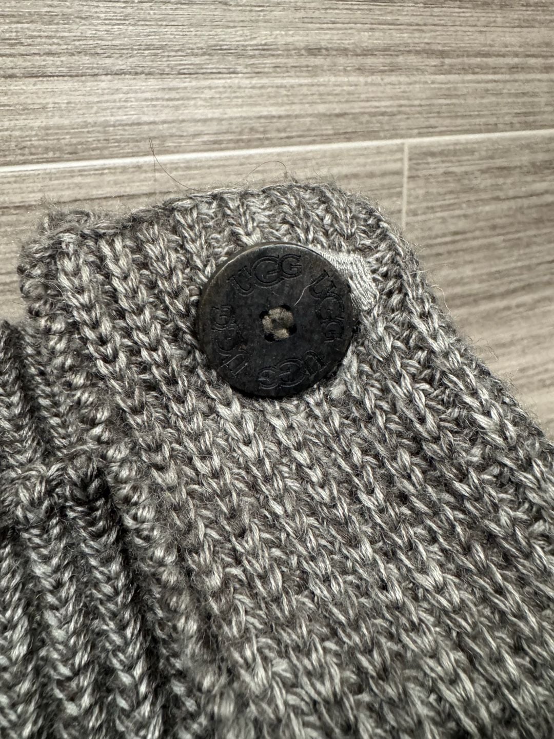 UGG Classic Cardy Gray Knit Wool with Buttons 4