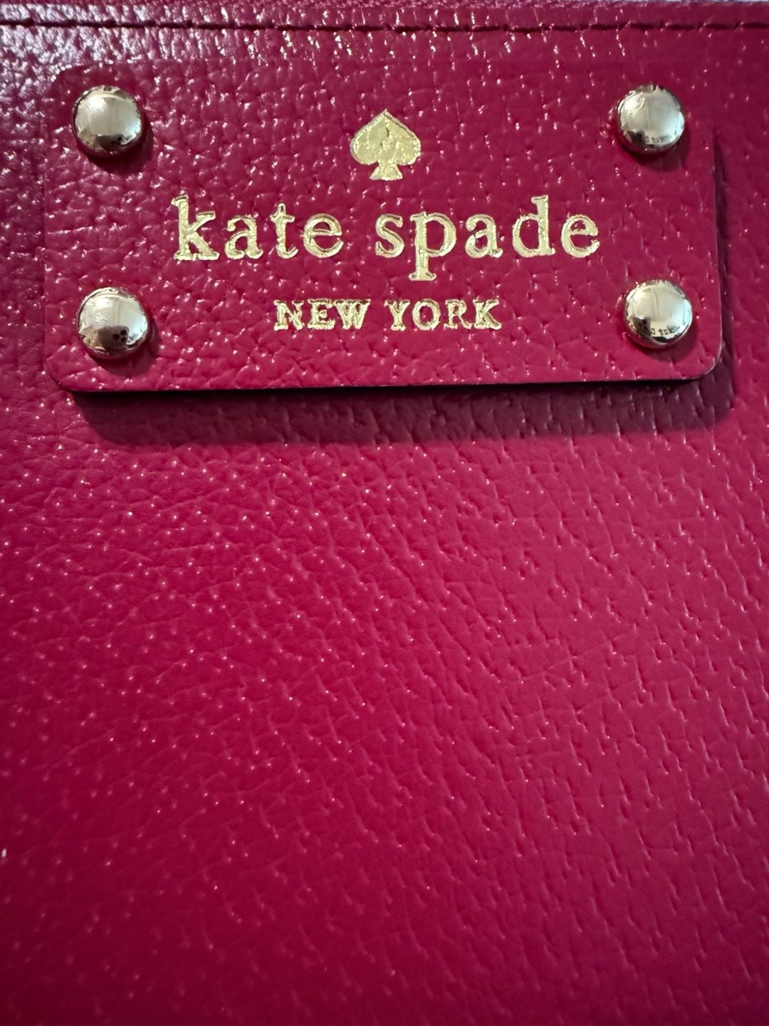 Kate Spade New York Red Leather Zip Around Wallet
4