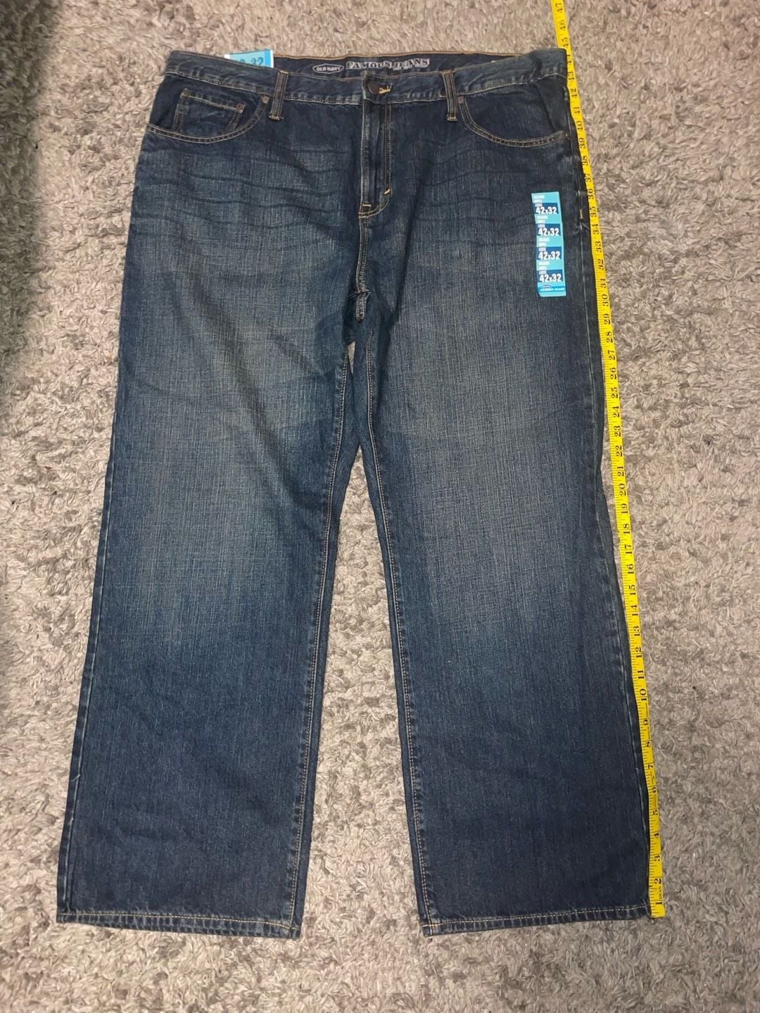 Old Navy Loose Jeans 42x32 Blue Denim 3