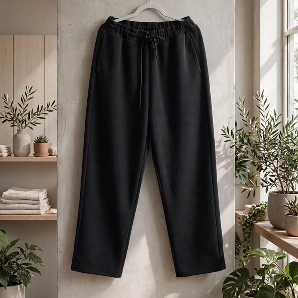 H&M Move Black Scuba Drawstring Joggers Sweatpants