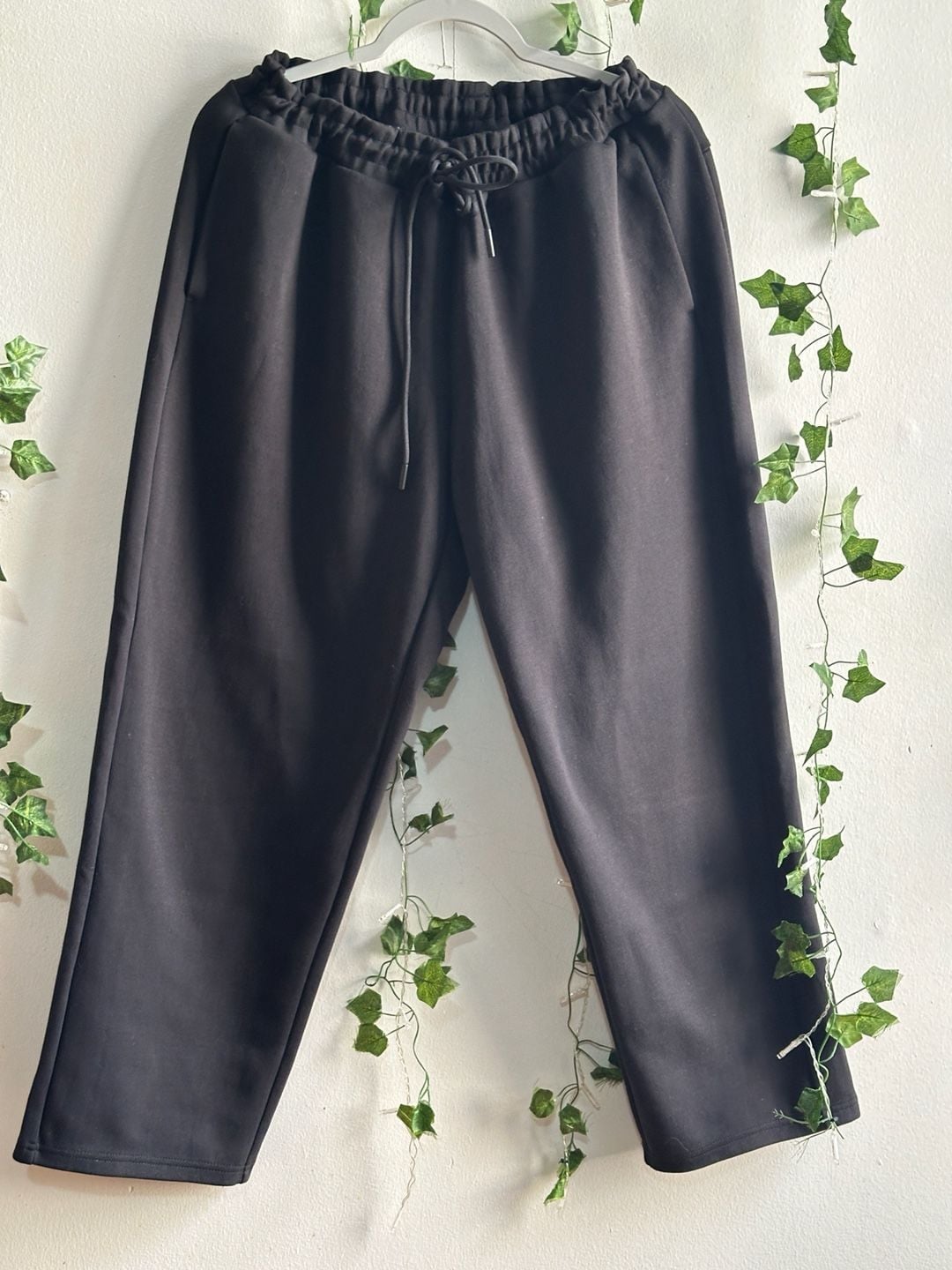 H&M Move Black Scuba Drawstring Joggers Sweatpants 3