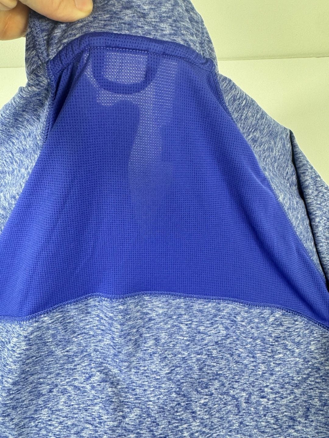 Puma Women's Blue Heather Full Zip Athletic Jacket with Thumbholes Size L 11