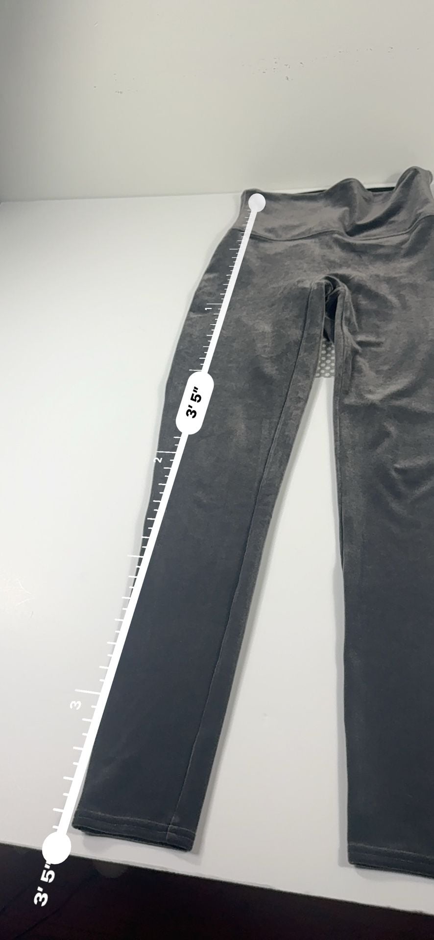 Spanx Velvet Leggings Gray Size L 6