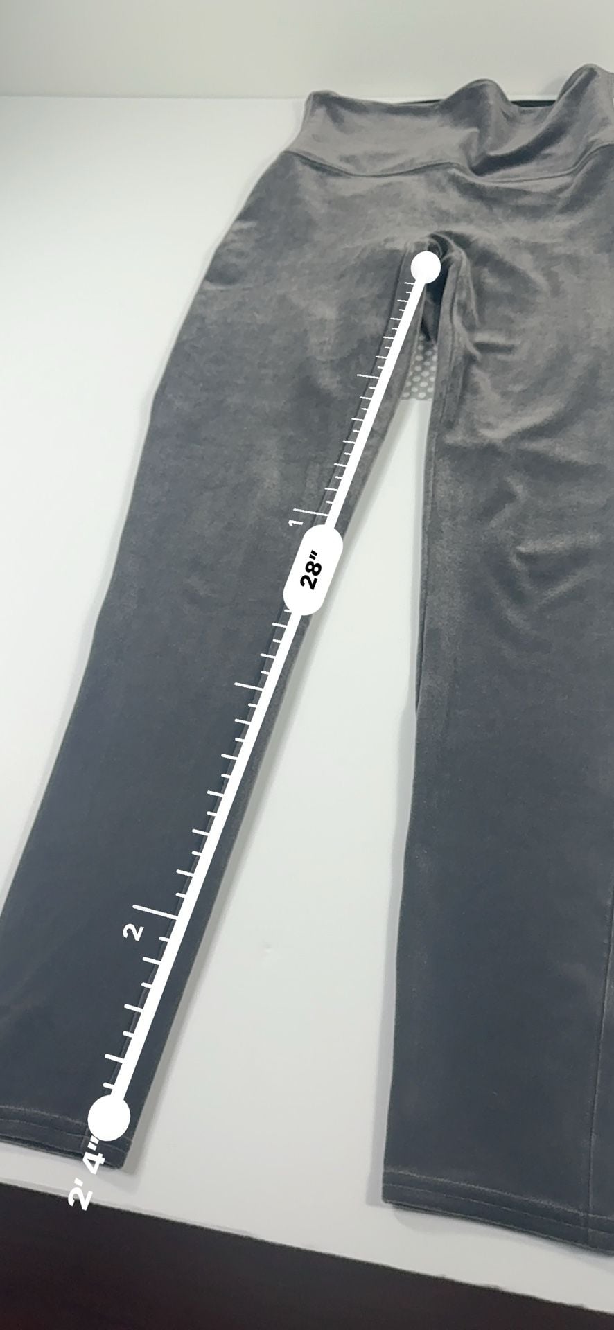 Spanx Velvet Leggings Gray Size L 7
