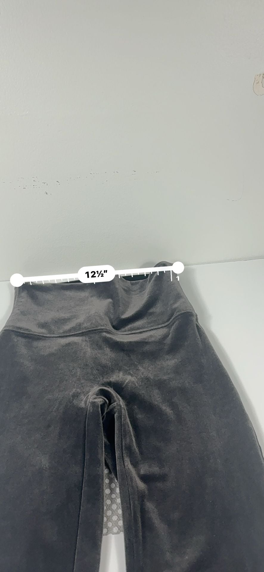 Spanx Velvet Leggings Gray Size L 8