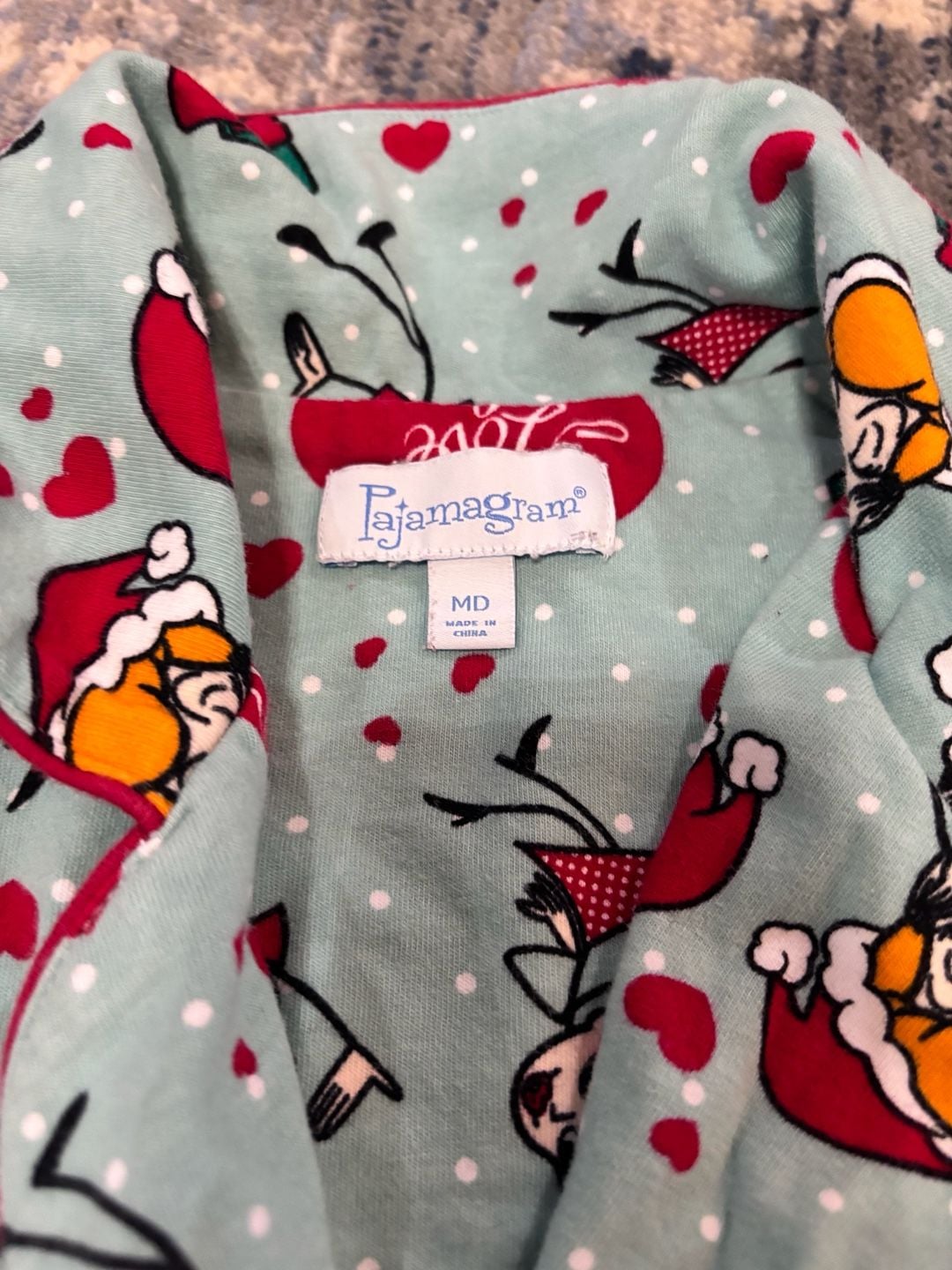 Pajamagram I Love Lucy Christmas Pajama Set with Pants and Shorts Size MD 2