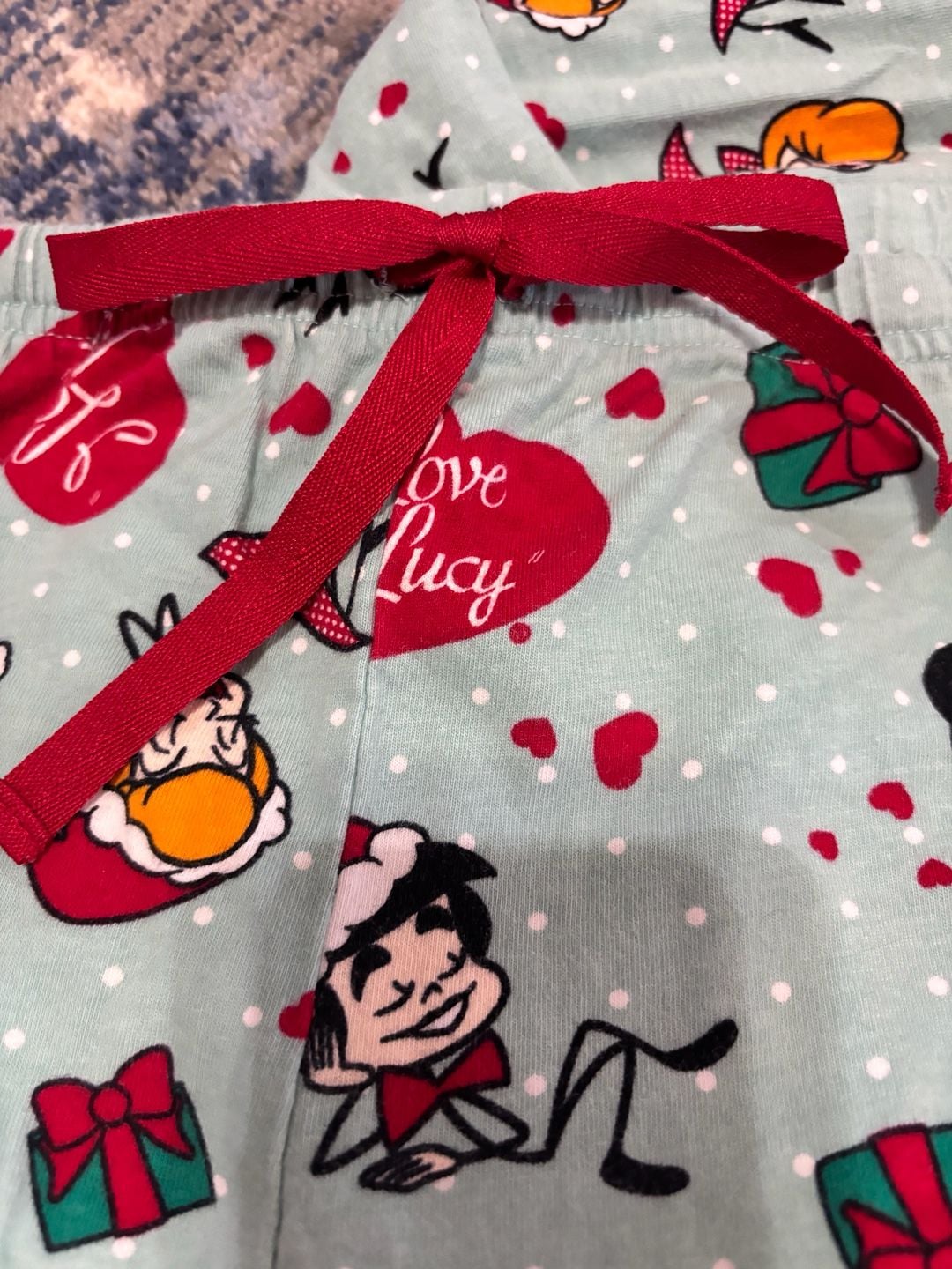 Pajamagram I Love Lucy Christmas Pajama Set with Pants and Shorts Size MD 3