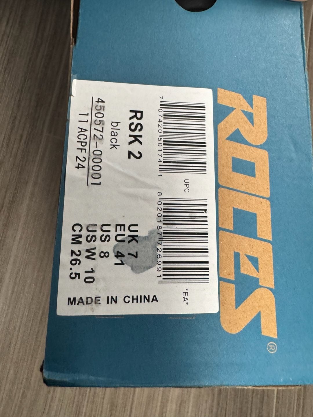 Roces RSK 2 Men's Black Ice Skates Size US 8 / EU 41 9