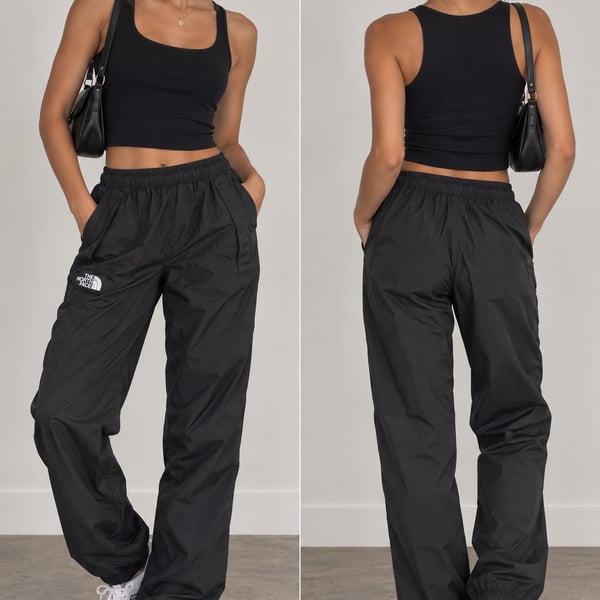 The North Face Black Hydrenaline Wind Track Pants Small
M163