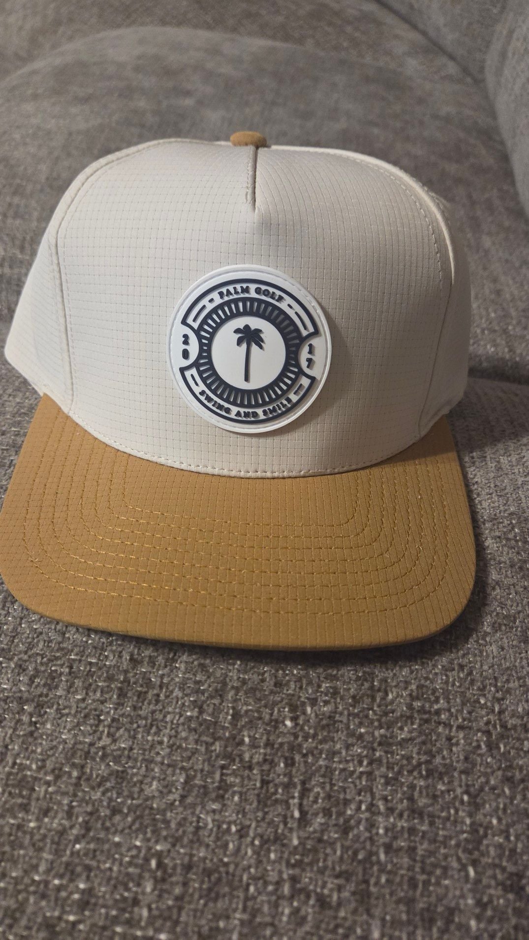 Palm Golf Icon Performance Snapback Golf Cap Khaki 2