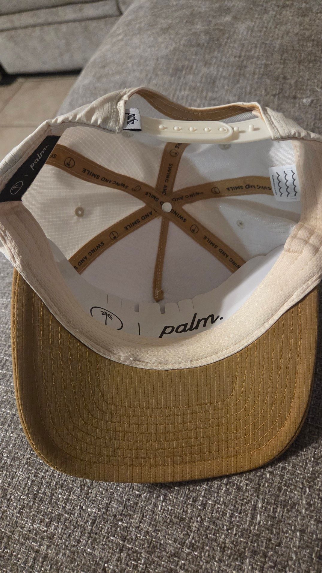 Palm Golf Icon Performance Snapback Golf Cap Khaki 4
