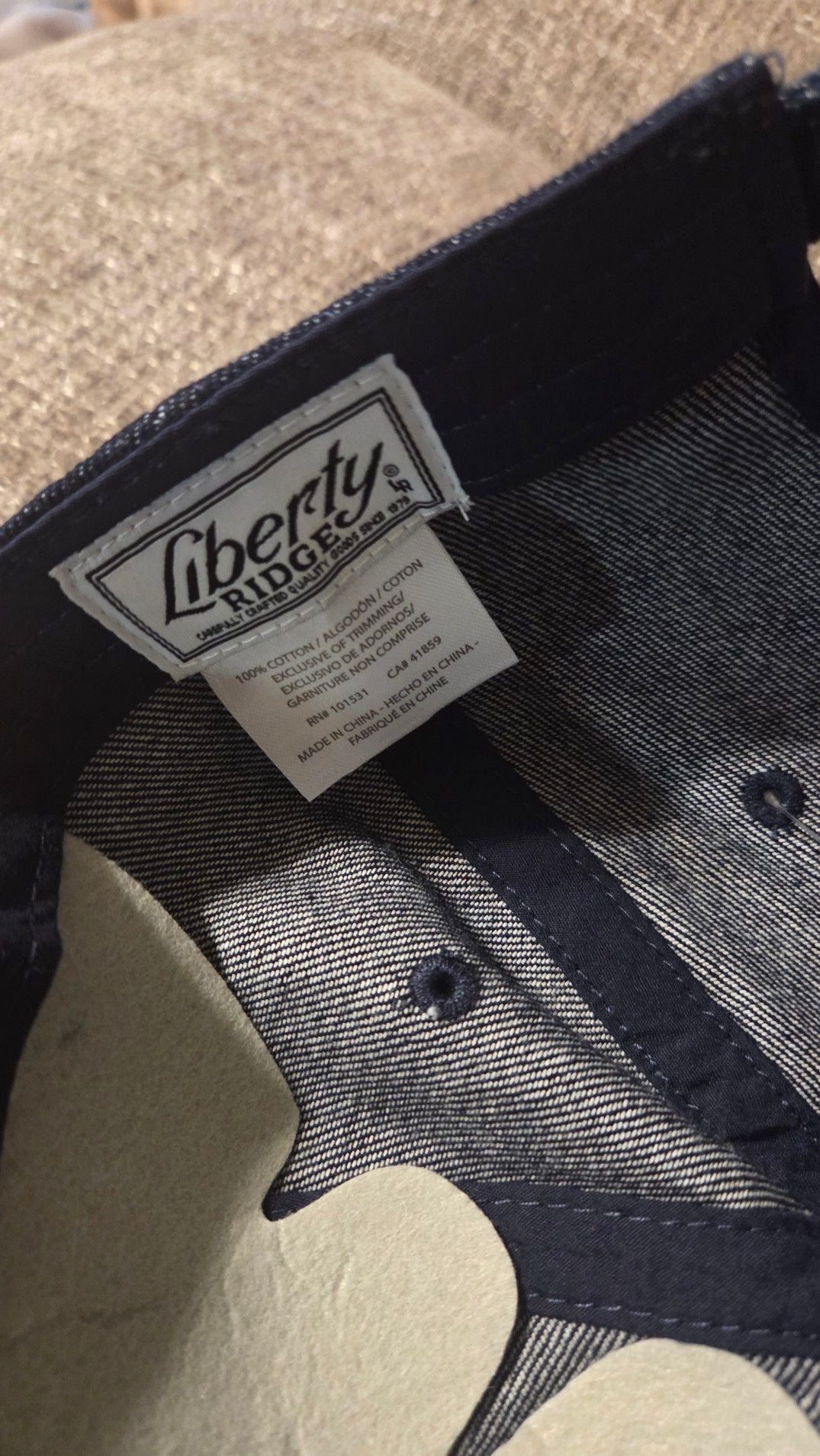 Liberty Ridges Los Angeles Dodgers LA Denim Baseball Hat Cap Adjustable 3