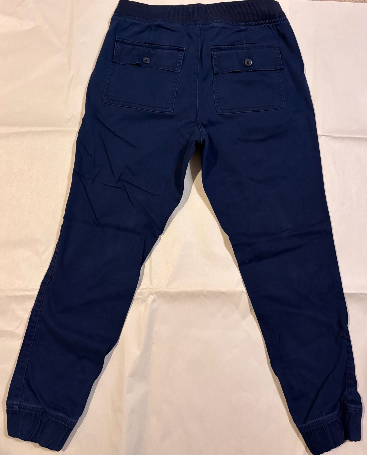St. John's Bay Women's Blue Cotton Blend Drawstring Jogger Pants Size S 3